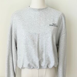 JELOME “NUIT PARISIENNE” Cotton Sweatshirt - Gray / S